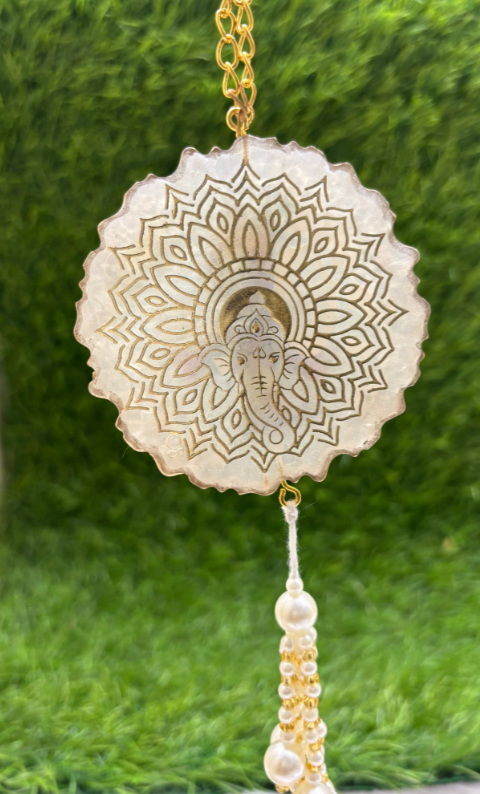 Lord Ganesh Resin Car Hanging